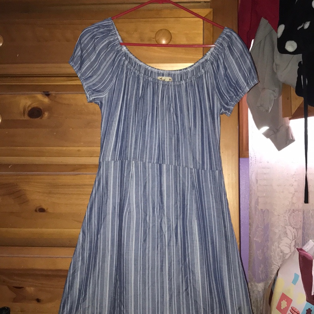 Blue and White Stripped Hollister Dress